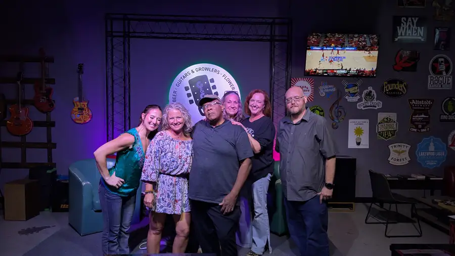 The team and guests of The Chair.
